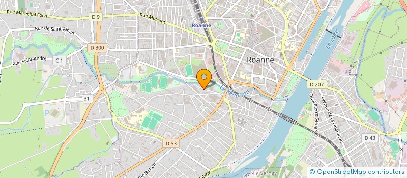 localisation de l'entreprise DELMEIRE AUTOMOBILES à ROANNE