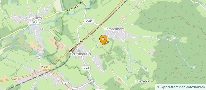 localisation de l'entreprise DELMER  COMBRIMONT