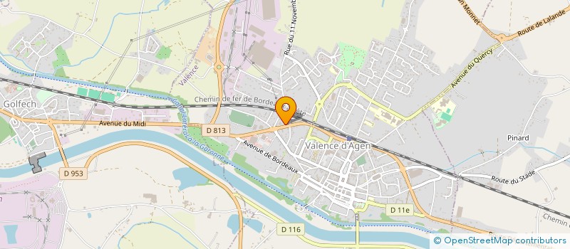 localisation de l'entreprise DELMET à VALENCE