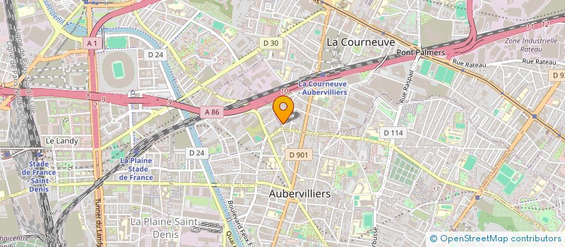 localisation de l'entreprise DELMI CONSULTING à LA COURNEUVE