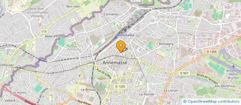 localisation de l'entreprise DELMIC à ANNEMASSE