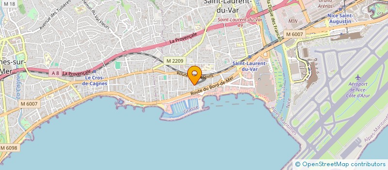 localisation de l'entreprise DELMITA à SAINT-LAURENT-DU-VAR