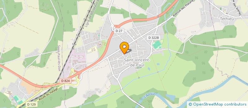 localisation de l'entreprise DELMON JEAN ET PHILIPPE  SAINT-VINCENT-DE-PAUL