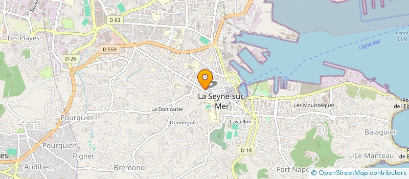 localisation de l'entreprise DELMONTE IMMOBILIER à LA SEYNE-SUR-MER
