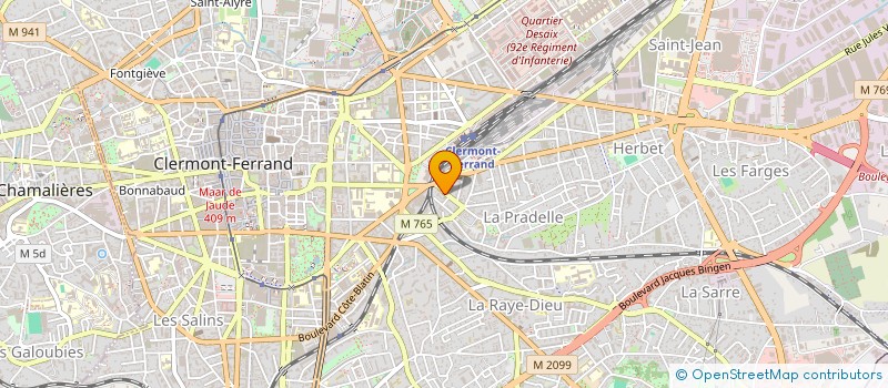 localisation de l'entreprise DELNIO  CLERMONT-FERRAND