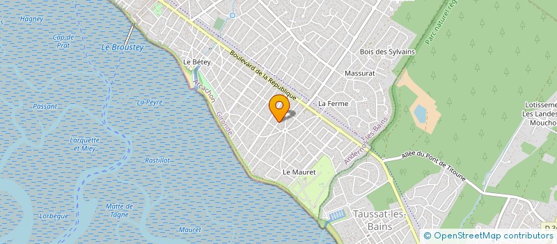 localisation de l'entreprise DELOBBE EVEILLARD  ANDERNOS-LES-BAINS