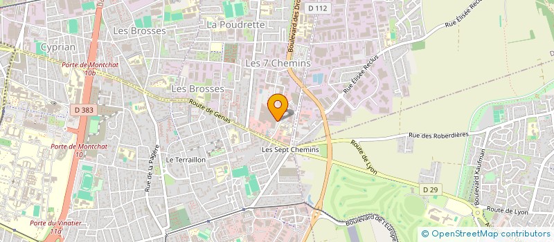 localisation de l'entreprise DELOBRE à VAULX-EN-VELIN