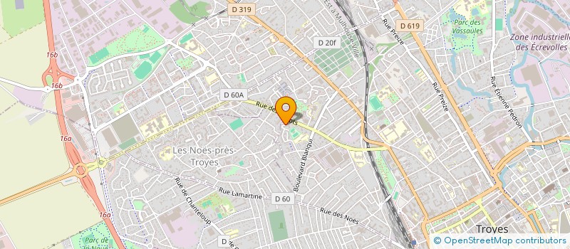localisation de l'entreprise DELOC +  TROYES