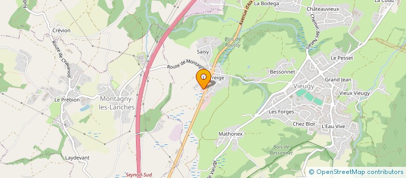 localisation de l'entreprise DELOCHE FRERES  ANNECY