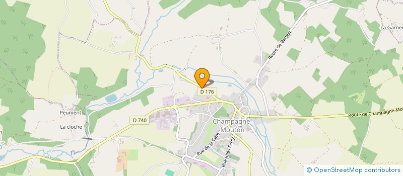 localisation de l'entreprise DELOCONCEPT  CHAMPAGNE-MOUTON