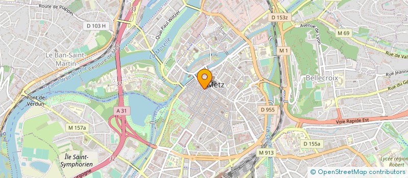 localisation de l'entreprise DELOGU à METZ