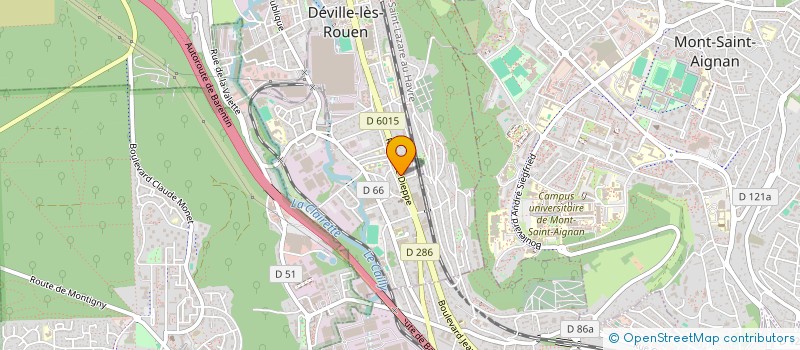 localisation de l'entreprise DELOISON  DEVILLE-LES-ROUEN