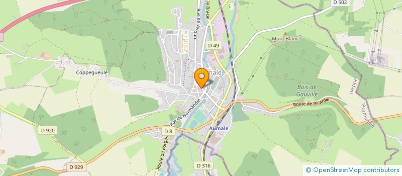 localisation de l'entreprise DELOISON POULAIN à AUMALE