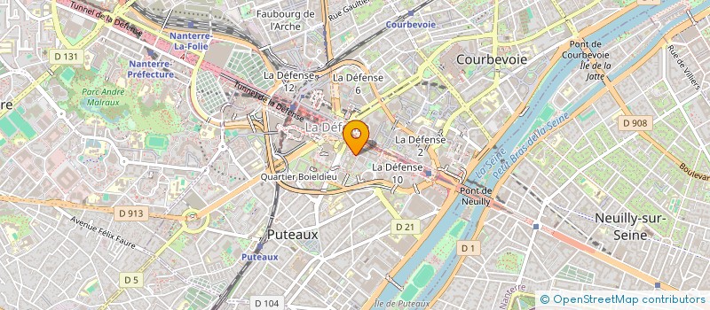 localisation de l'entreprise DELOITTE & ASSOCIES à PUTEAUX