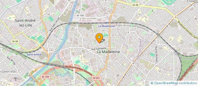 localisation de l'entreprise DELOMED à LA MADELEINE