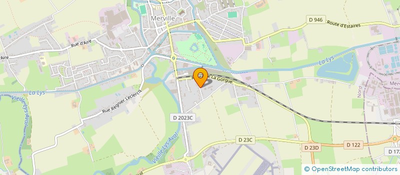 localisation de l'entreprise DELOMMEZ  MERVILLE