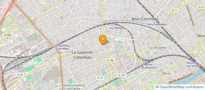 localisation de l'entreprise DELOMRE HASANI à LA GARENNE-COLOMBES