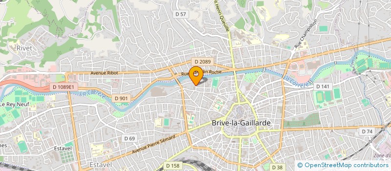 localisation de l'entreprise DELON  BRIVE-LA-GAILLARDE