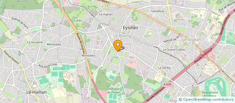 localisation de l'entreprise DELON - BERRED  EYSINES