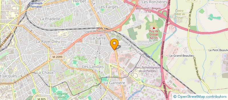 localisation de l'entreprise DELONGVERT  CLERMONT-FERRAND