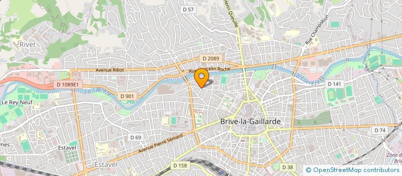 localisation de l'entreprise DELORD ELECTRICITE RENOVATION  BRIVE-LA-GAILLARDE