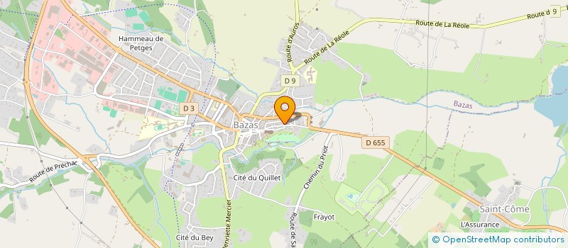 localisation de l'entreprise DELORIS & CIE  BAZAS