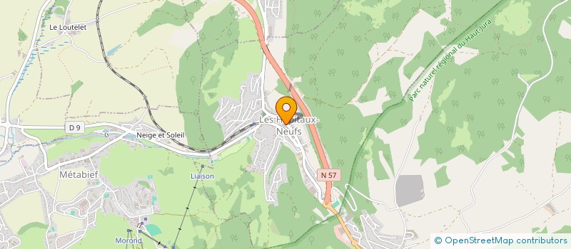 localisation de l'entreprise DELORLINI IMMOBILIER  LES HOPITAUX-NEUFS