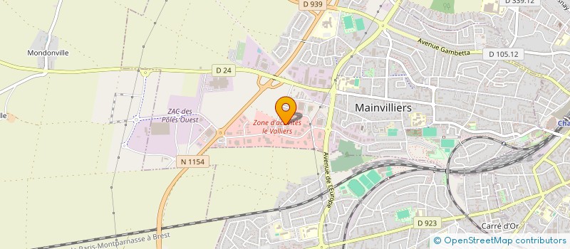 localisation de l'entreprise DELORME à MAINVILLIERS