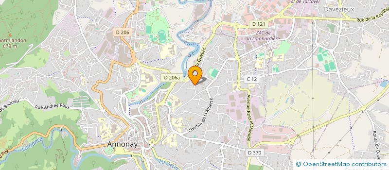 localisation de l'entreprise DELORME BATTANDIER à ANNONAY