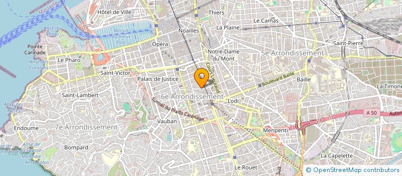 localisation de l'entreprise DELORME HUCHEZ à MARSEILLE