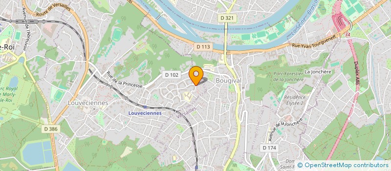 localisation de l'entreprise DELORME IMMO  LOUVECIENNES