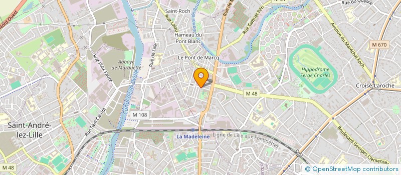 localisation de l'entreprise DELORME IMMOBILIER à MARCQ-EN-BARŒUL