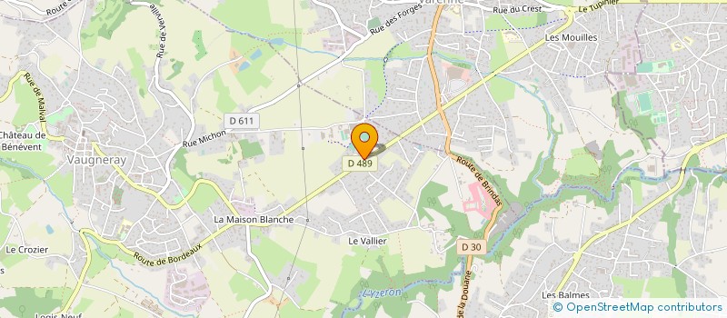 localisation de l'entreprise DELORME MEUBLES à VAUGNERAY