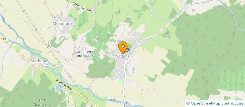 localisation de l'entreprise DELORT-IMMOBILIER à ARBOIS