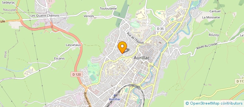 localisation de l'entreprise DELOS FRANCE - L'ATELIER DU ROCHER à AURILLAC