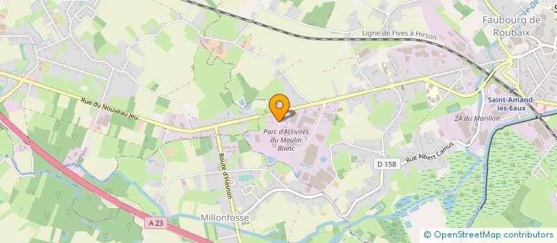 localisation de l'entreprise DELOS INDUSTRIES à SAINT-AMAND-LES-EAUX