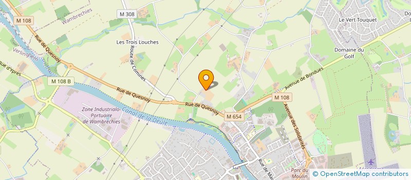 localisation de l'entreprise DELOS PAYSAGES  WAMBRECHIES