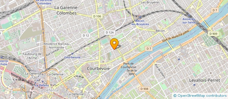 localisation de l'entreprise DELOSTAL ET THIBAULT à COURBEVOIE