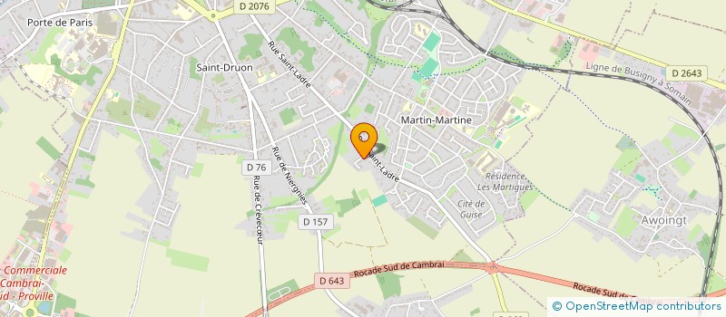 localisation de l'entreprise DELOUIS  CAMBRAI