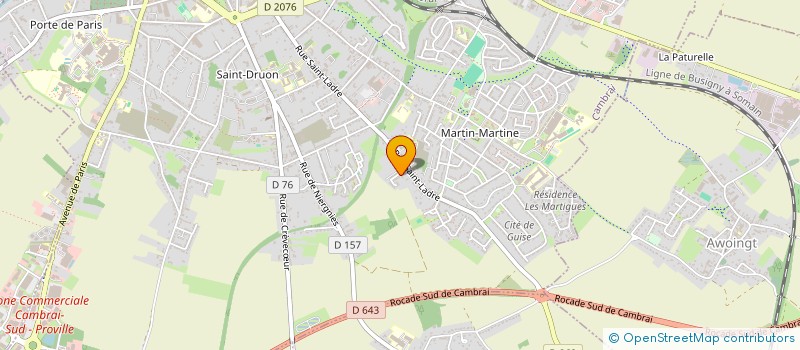 localisation de l'entreprise DELOUIS HABITAT  CAMBRAI