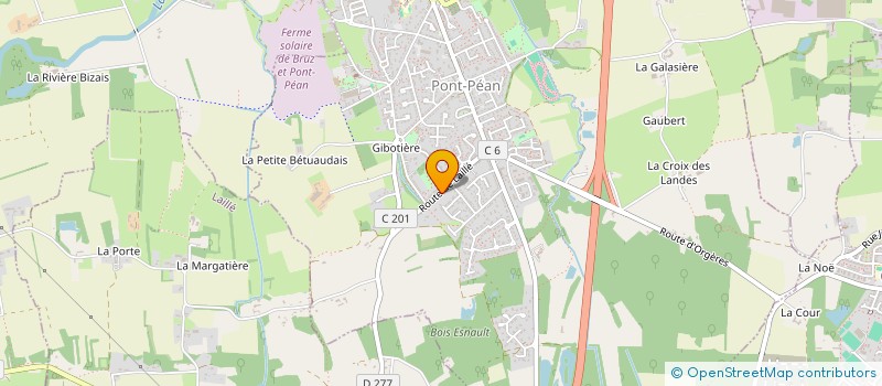 localisation de l'entreprise DELOURMEL DECOR  PONT-PEAN