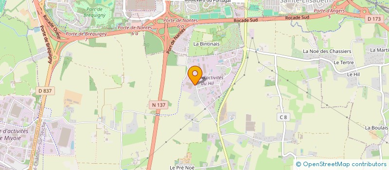 localisation de l'entreprise DELOURMEL JARDINAGE à NOYAL-CHATILLON-SUR-SEICHE