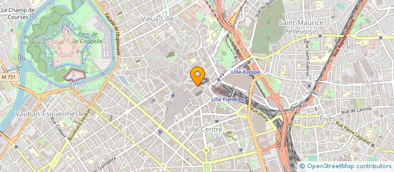 localisation de l'entreprise DELOUX à LILLE