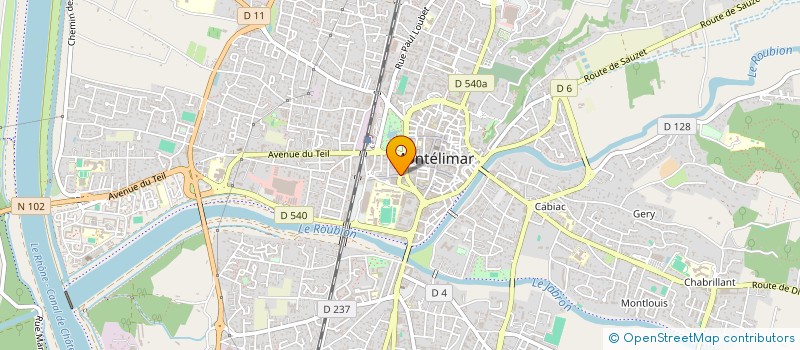 localisation de l'entreprise DELOZ à MONTELIMAR