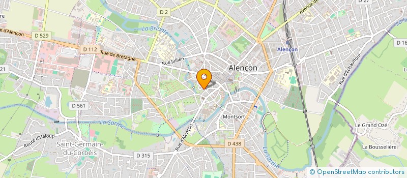 localisation de l'entreprise DELOZIER ENVIRONNEMENT à ALENCON