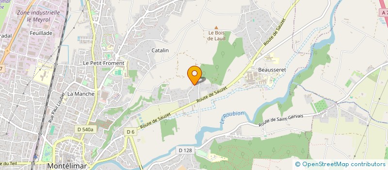 localisation de l'entreprise DELP  MONTELIMAR