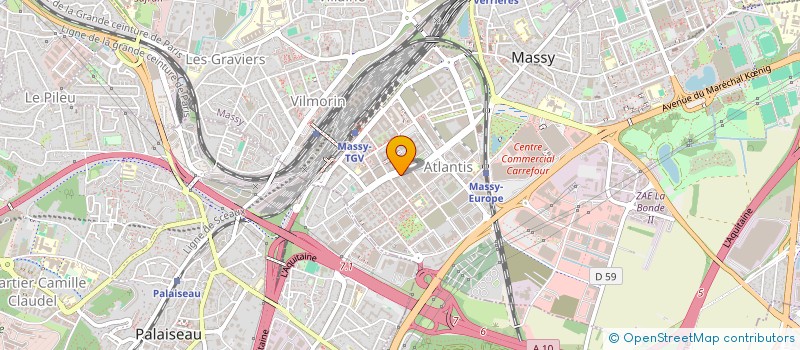 localisation de l'entreprise DELPAREF à MASSY