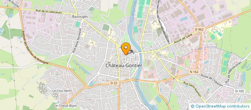 localisation de l'entreprise DELPBH à CHATEAU-GONTIER-SUR-MAYENNE