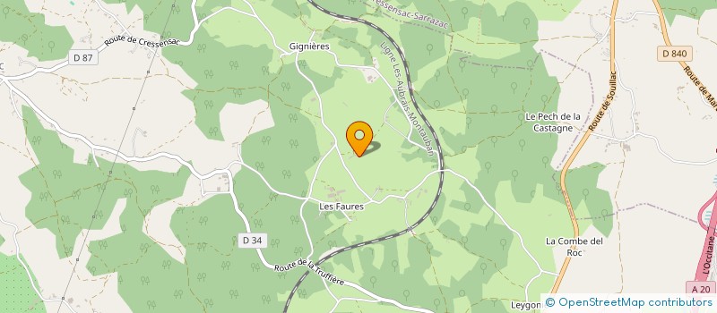 localisation de l'entreprise DELPECH à GIGNAC