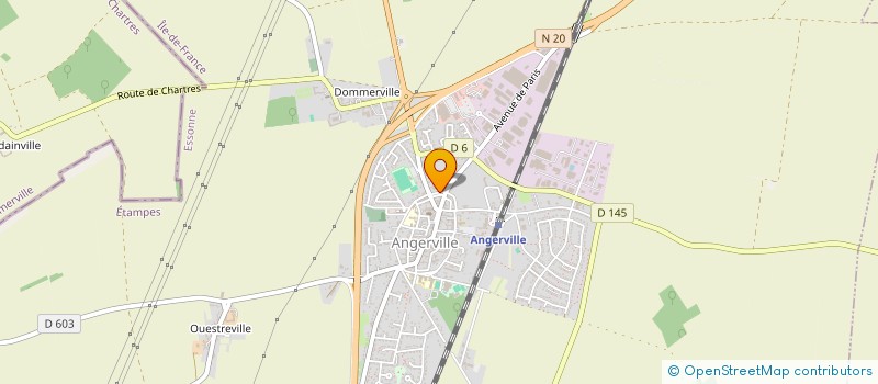 localisation de l'entreprise DELPECH AUTO à ANGERVILLE